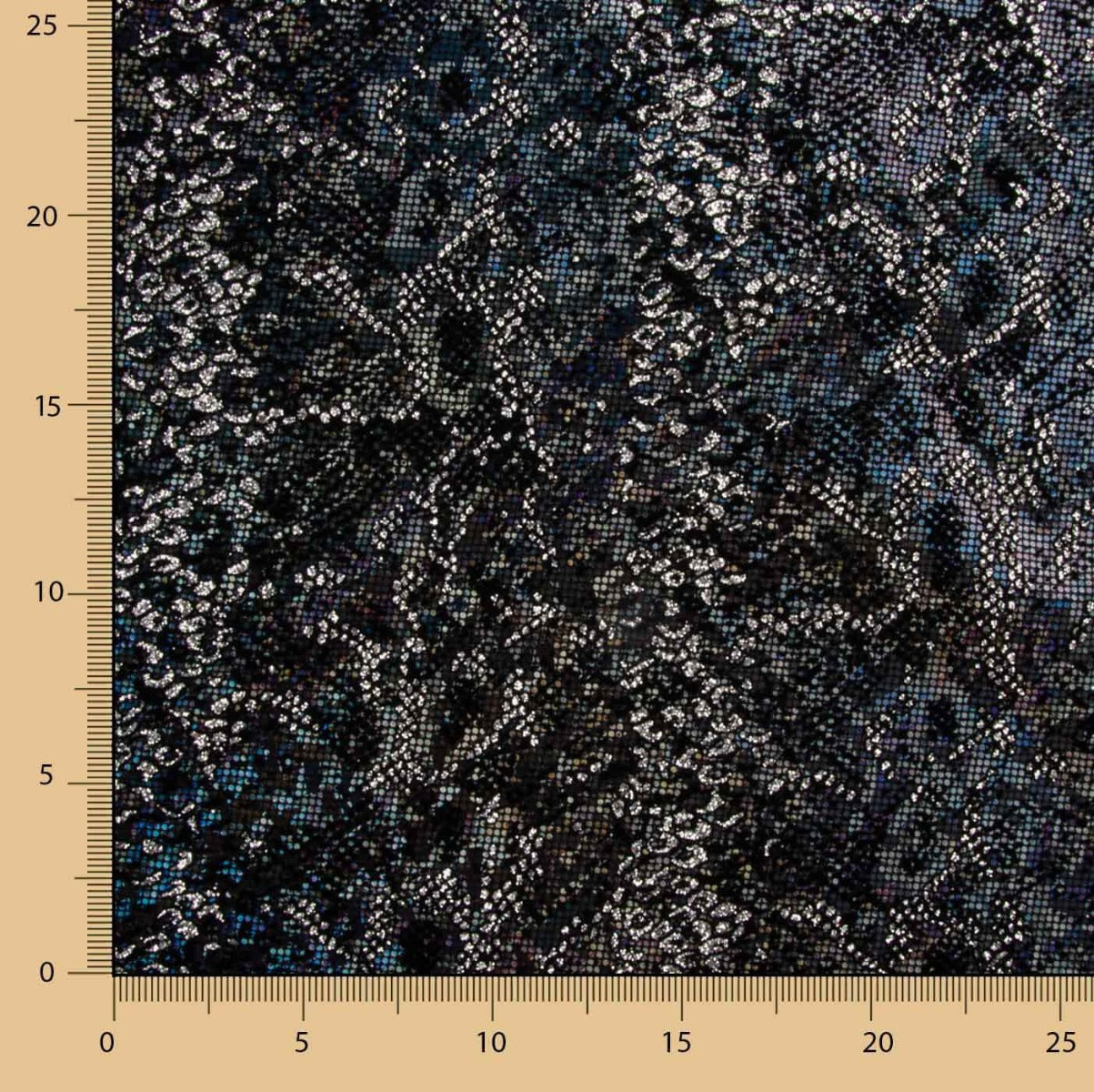 Lycra Flocada Animal Negro - Ribes y Casals