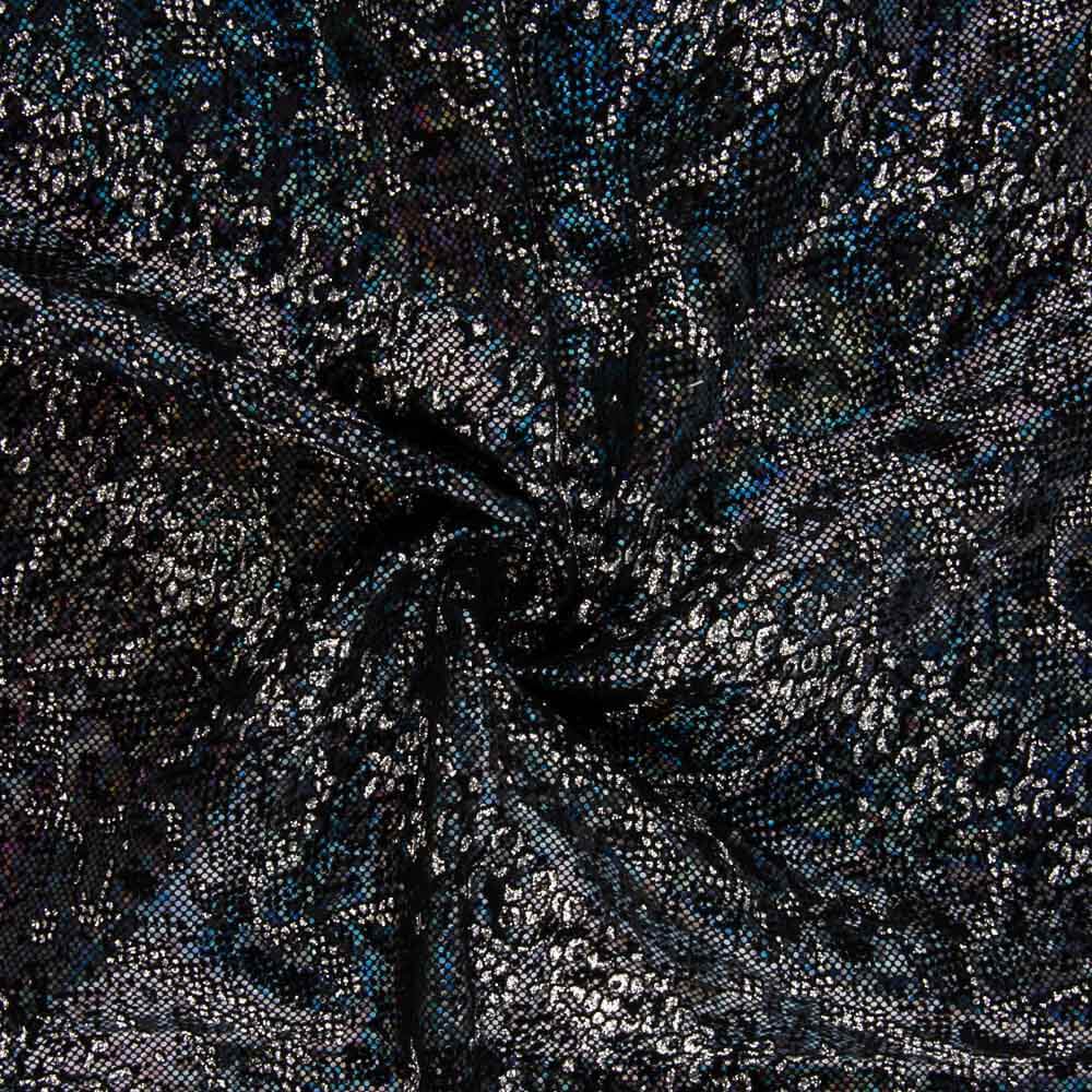 Lycra Flocada Animal Negro - Ribes y Casals