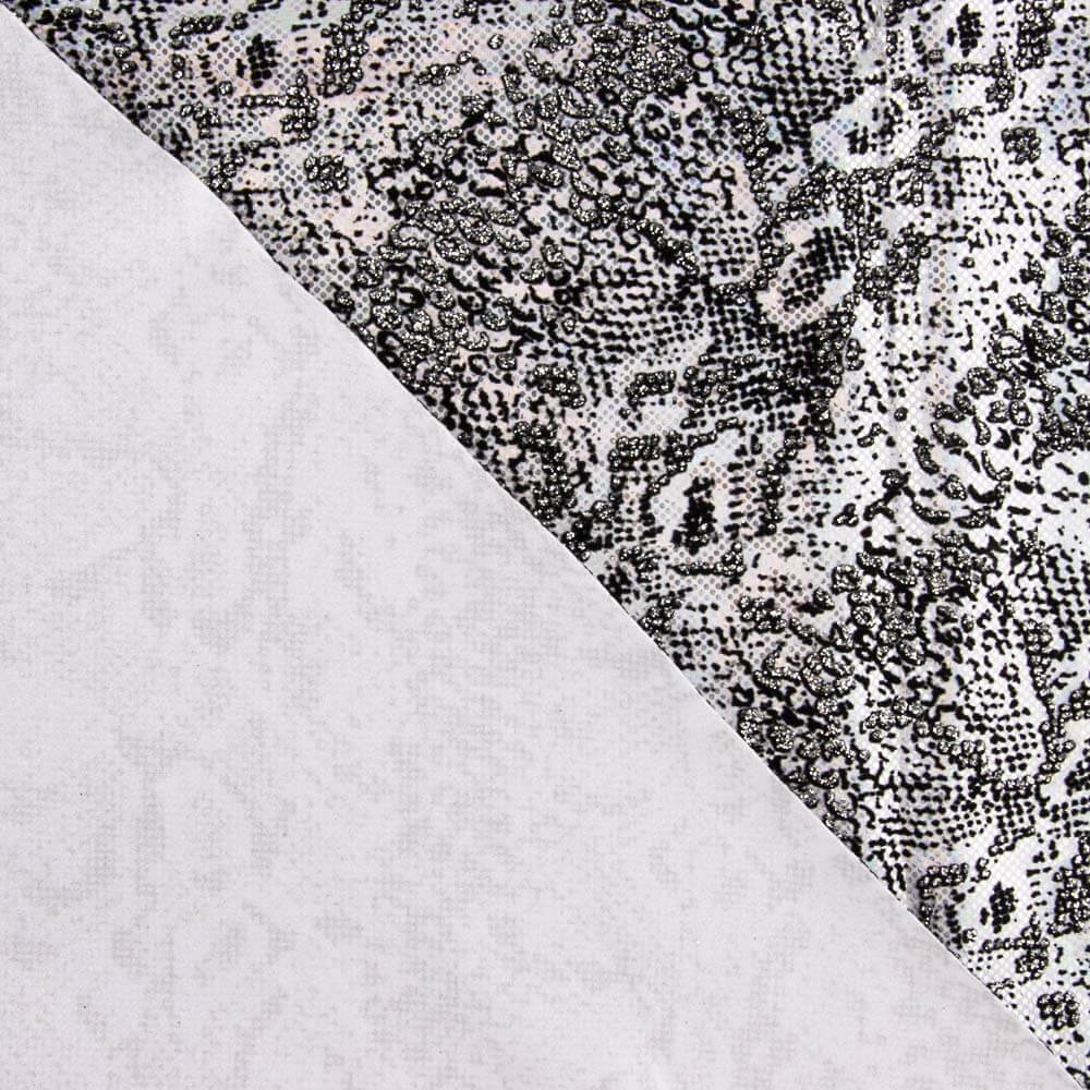 Lycra Flocada Animal Plata - Ribes y Casals