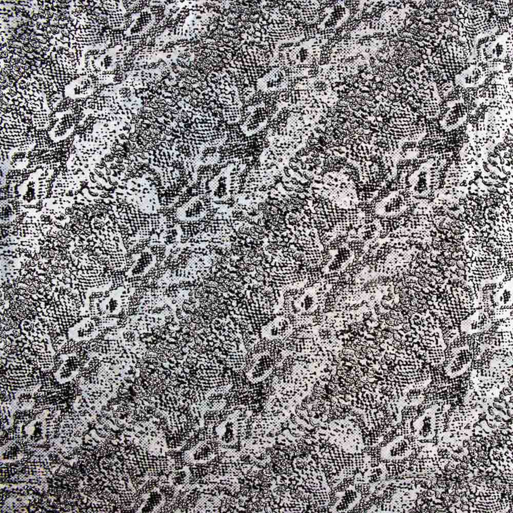 Lycra Flocada Animal Plata - Ribes y Casals