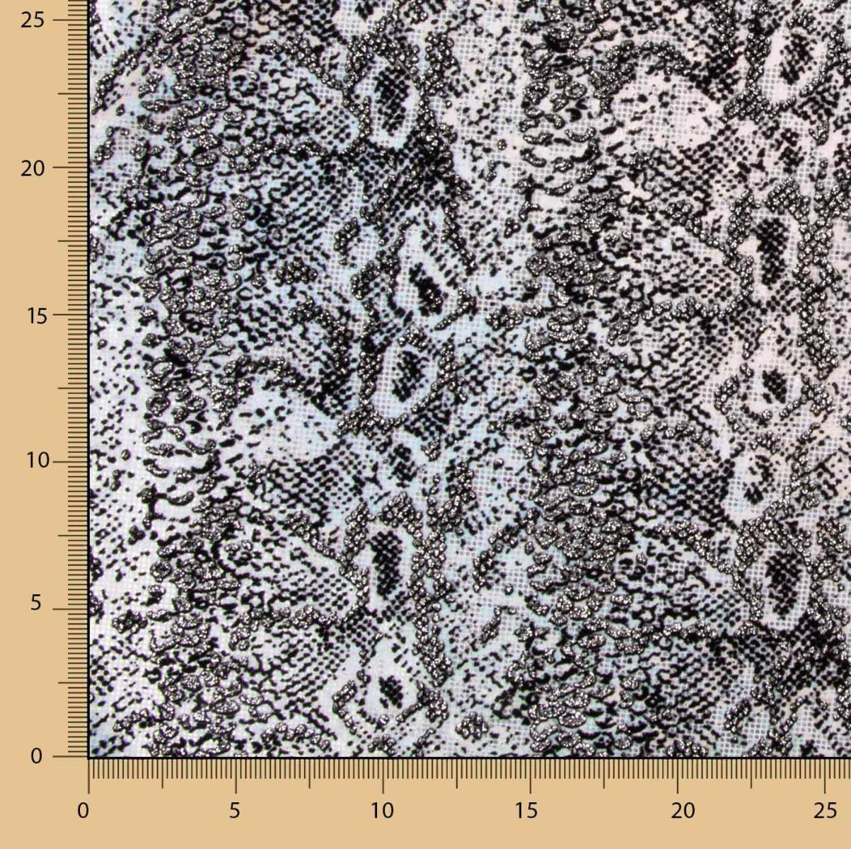 Lycra Flocada Animal Plata - Ribes y Casals