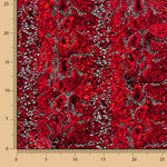 Lycra Flocada Animal Rojo - Ribes y Casals