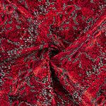 Lycra Flocada Animal Rojo - Ribes y Casals