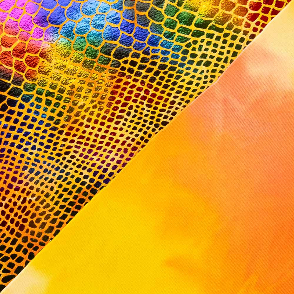 Lycra Serpiente Lámina Naranja - Ribes y Casals