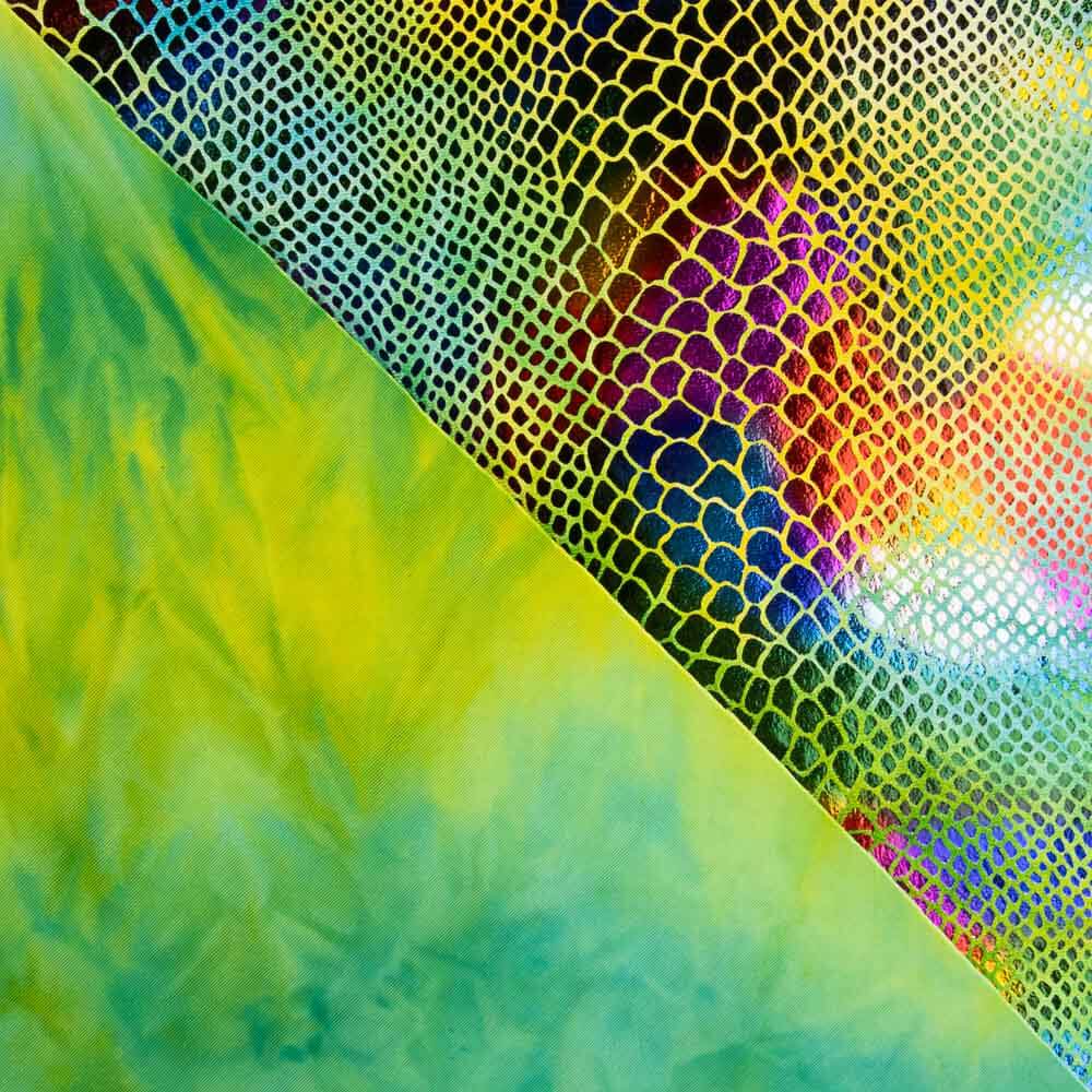 Lycra Serpiente Lámina Verdes - Ribes y Casals