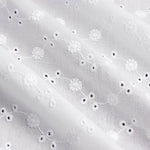 Bordado Suizo Flor Liberty Blanco Natural - Ribes y Casals