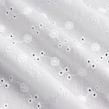 Bordado Suizo Flor Liberty Blanco Natural - Ribes y Casals