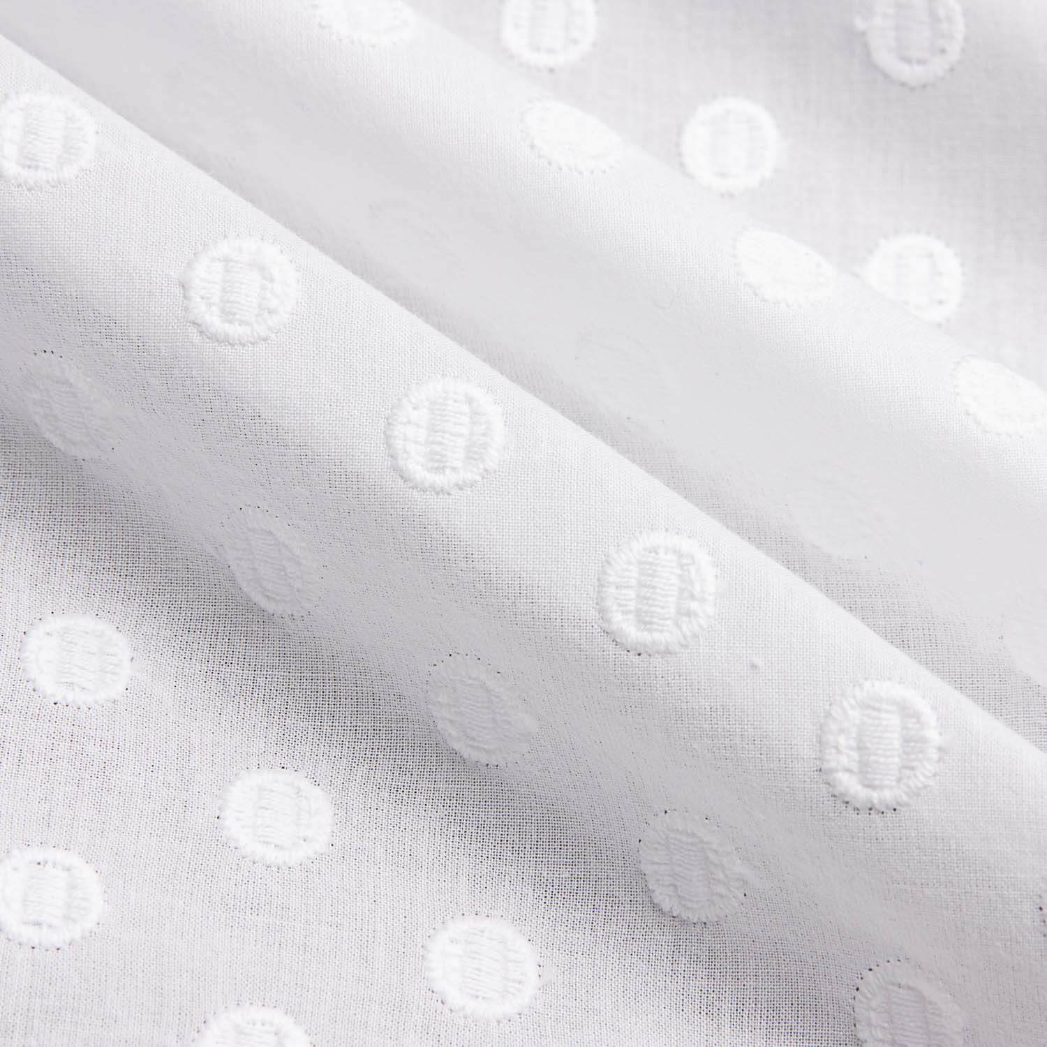 Bordado Suizo Esferas Bordadas Blanco Natural - Ribes y Casals