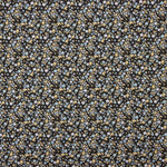 Percal Algodón Estampado Floral Fondo Negro - Ribes y Casals