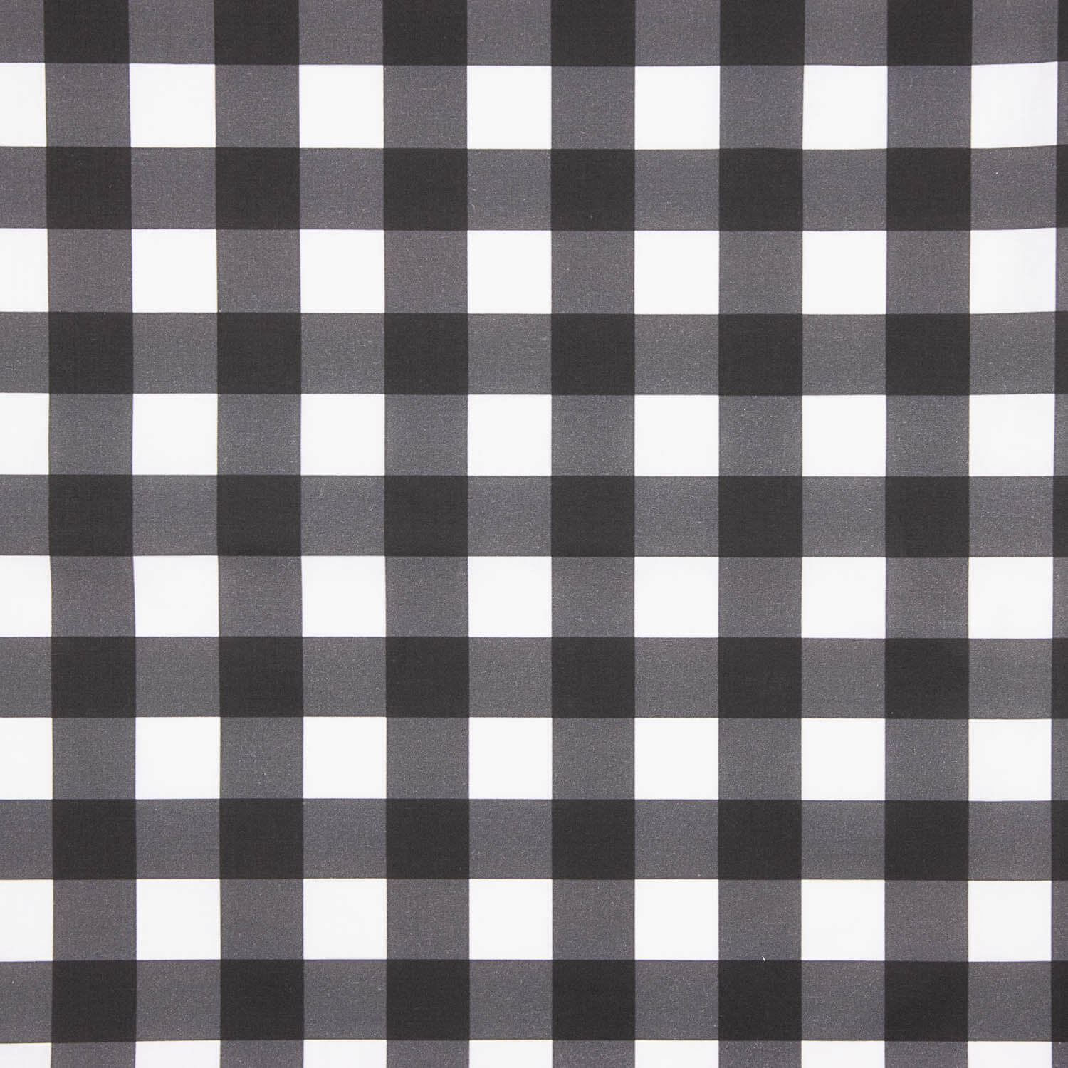 Percal Estampado Cuadros Negro - Ribes y Casals