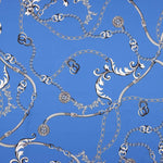 Satén Poliéster Royal Chains Blue - Ribes y Casals