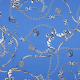 Satén Poliéster Royal Chains Blue - Ribes y Casals