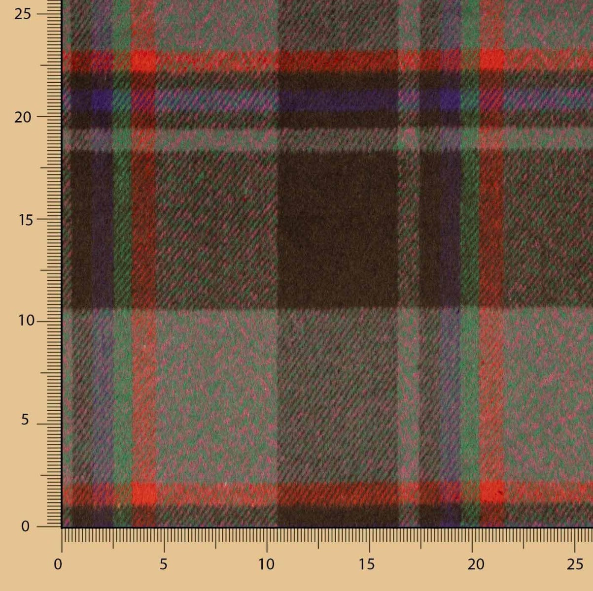 Tela Abrigo Checks Morado - Ribes y Casals