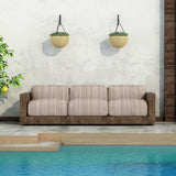 Retal Lona Exterior Teflón Raya Marrón Pequeña 135x320 cm - Ribes y Casals