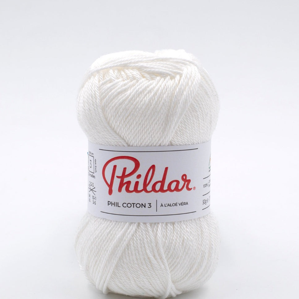 Phildar Coton 3 Blanco - Ribes y Casals