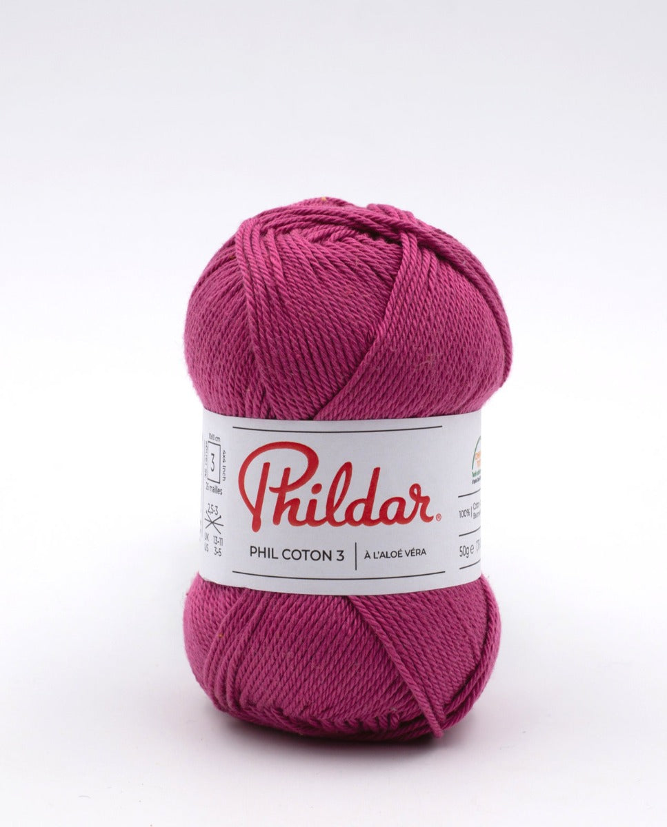 Phildar Coton 3 Magenta - Ribes y Casals
