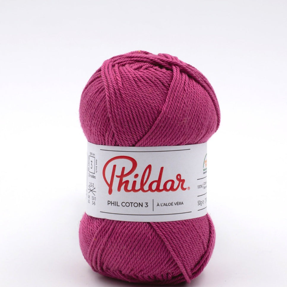 Phildar Coton 3 Magenta - Ribes y Casals