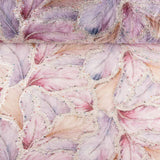 Pedrería Tul Blanco Hojas Multicolor Elegante - Ribes y Casals
