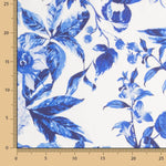 Satén Estampado Floral Azulina - Ribes y Casals