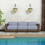 Lona Exterior Teflón Raya Azul Grande 320cm - Ribes y Casals