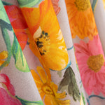 Georgette Viscosa Flores Gris - Ribes y Casals