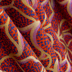 Viscosa Rústica Flores Rojo - Ribes y Casals