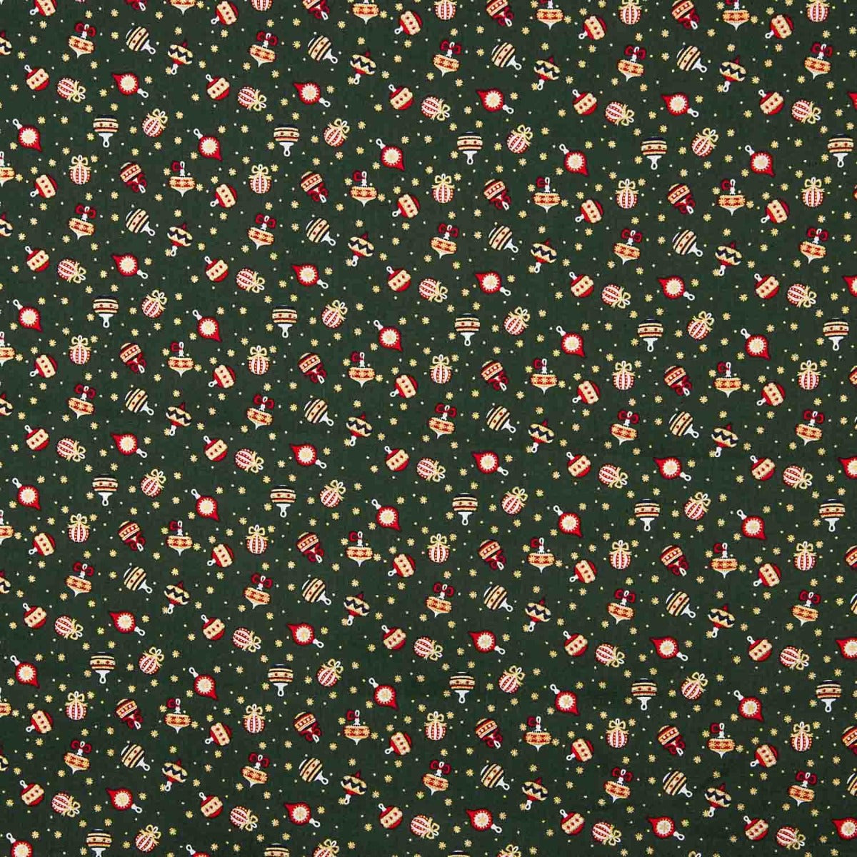 Popelín Estampado Bolas Vintage Verde - Ribes y Casals