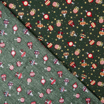 Popelín Estampado Bolas Vintage Verde - Ribes y Casals
