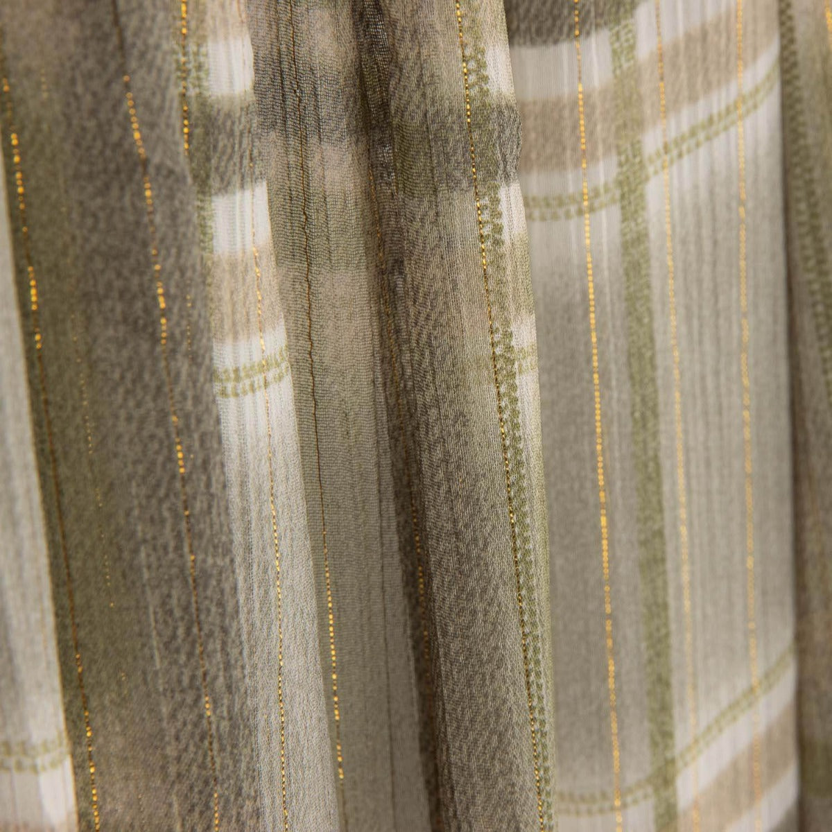 Bambula Poliéster Cuadro Lúrex - Ribes y Casals