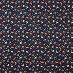 Popelín Estampado Bolas Vintage Azul Noche - Ribes y Casals