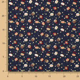 Popelín Estampado Bolas Vintage Azul Noche - Ribes y Casals