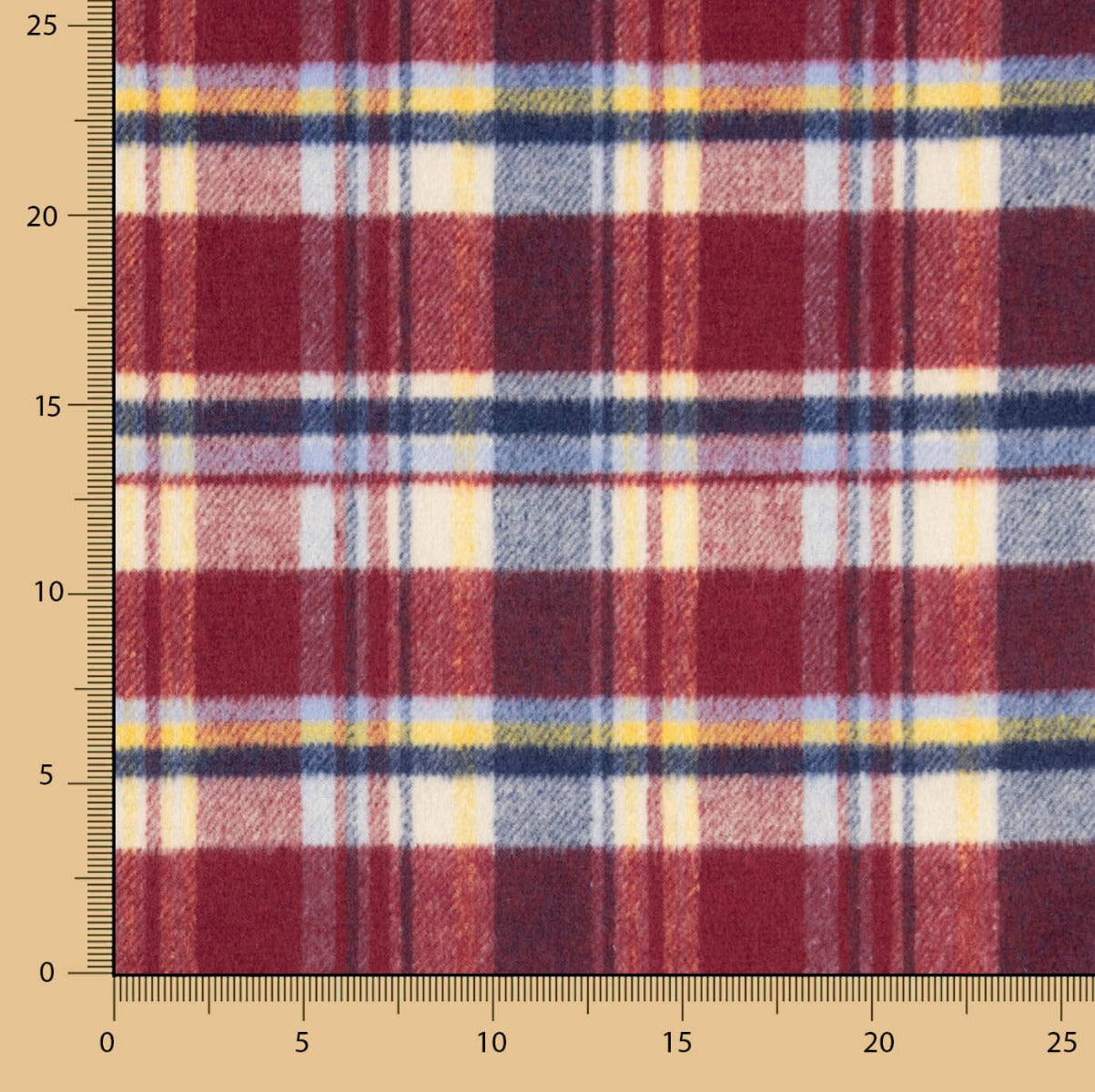Mouflón Cuadros Burdeos, Azul y Blanco - Ribes y Casals