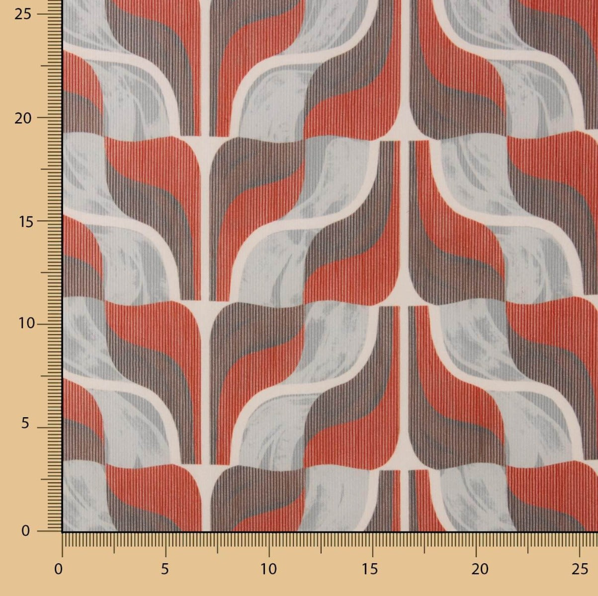 Gasa Poliéster Onda Retro - Ribes y Casals