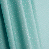 Percal Estampado Puntitos Blanco-Turquesa - Ribes y Casals