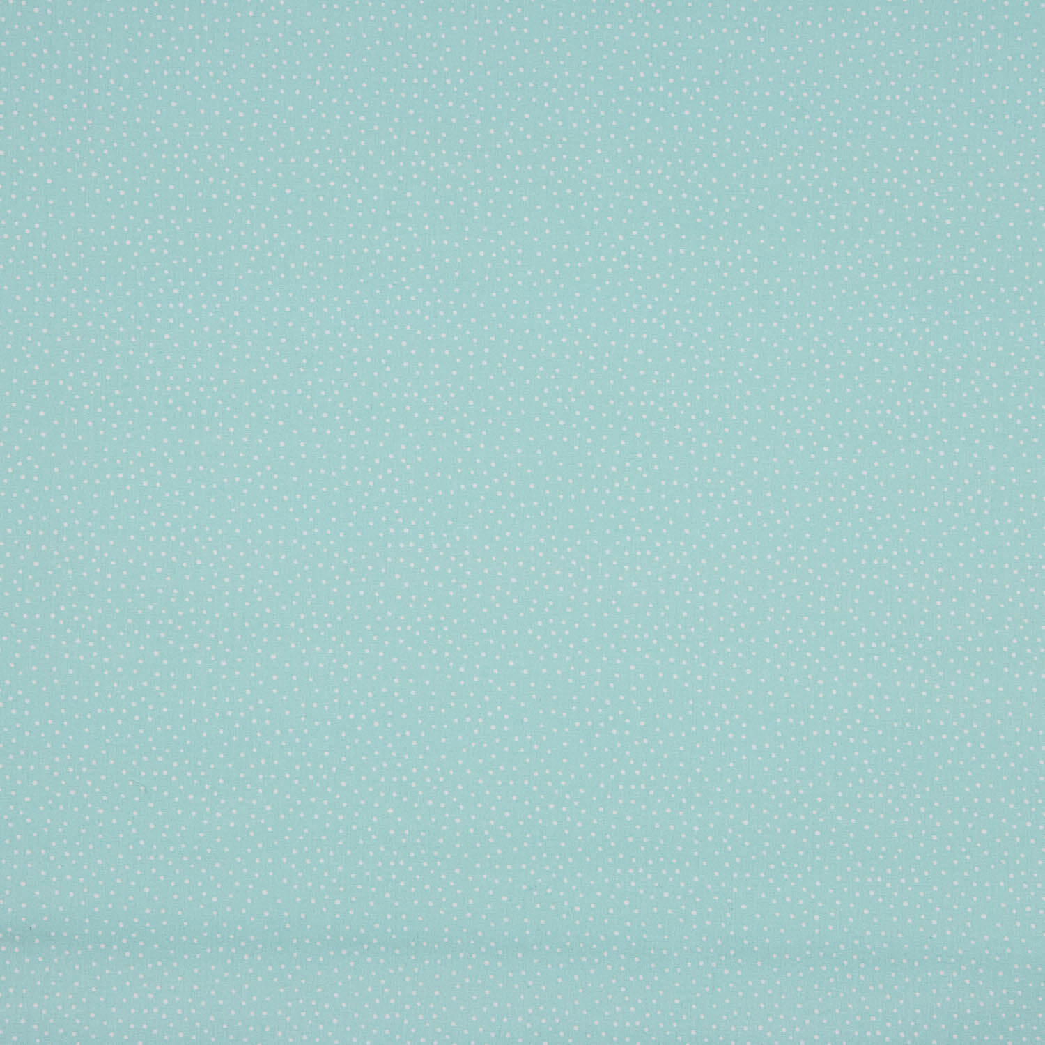 Percal Estampado Puntitos Blanco-Turquesa - Ribes y Casals