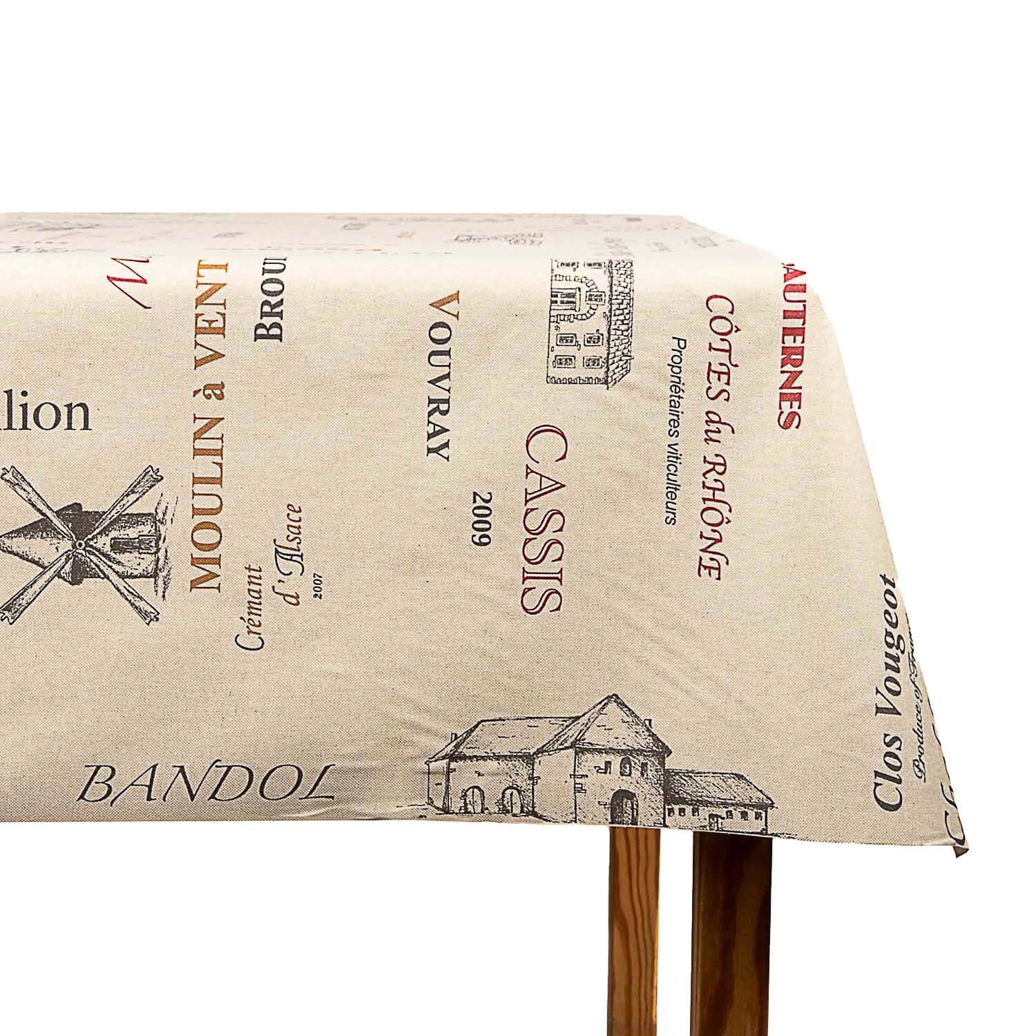 Mantel Resinado Vinícola Beige - Ribes y Casals
