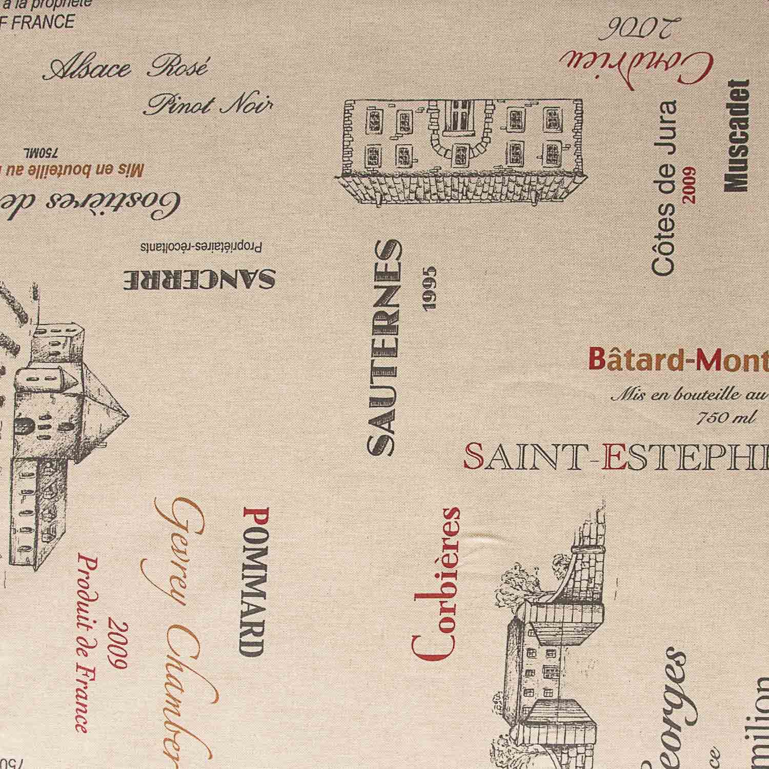 Mantel Resinado Vinícola Beige - Ribes y Casals