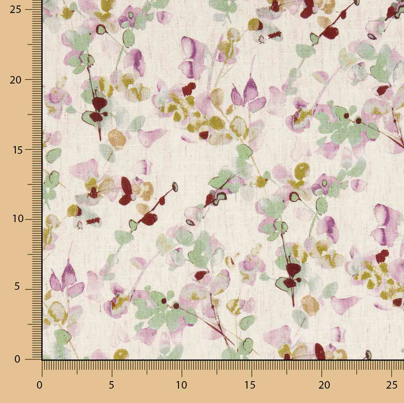 Viscosa y Lino Estampado Floral Artístico - Ribes y Casals