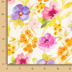 Satén Estampado Flor Cosmo - Ribes y Casals