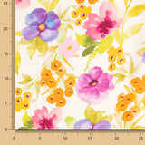 Satén Estampado Flor Cosmo - Ribes y Casals