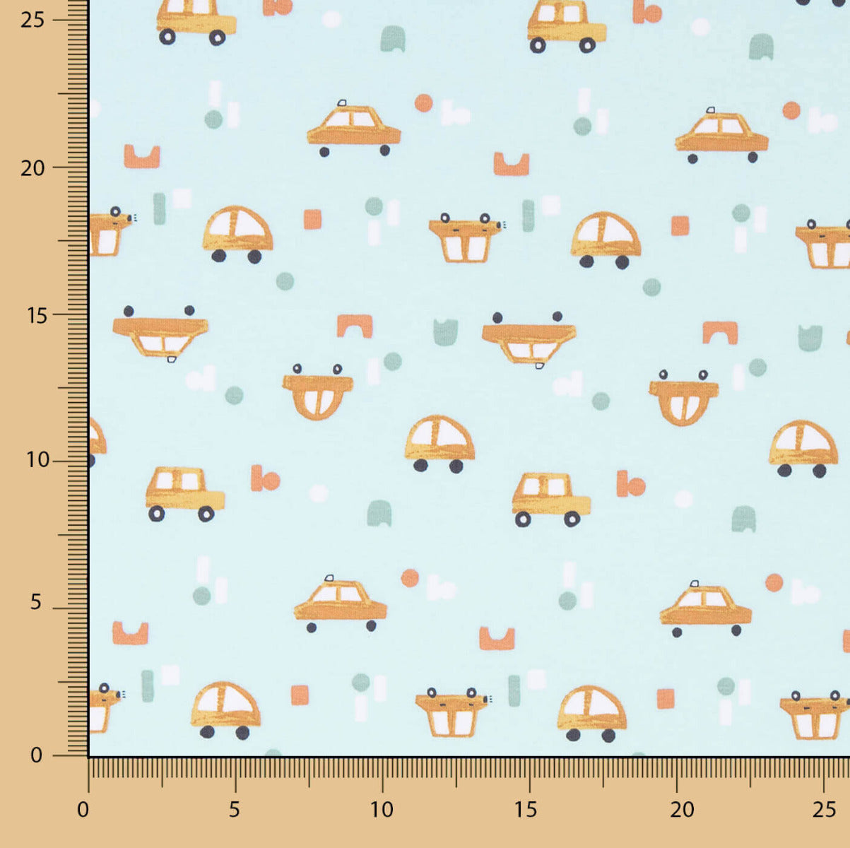 Punto Algodón Estampado Autos - Ribes y Casals