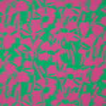 Viscosa Floral Pop Pink Green - Ribes y Casals
