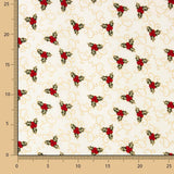 Popelín Navidad Crudo Ramo - Ribes y Casals