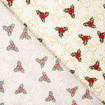 Popelín Navidad Crudo Ramo - Ribes y Casals