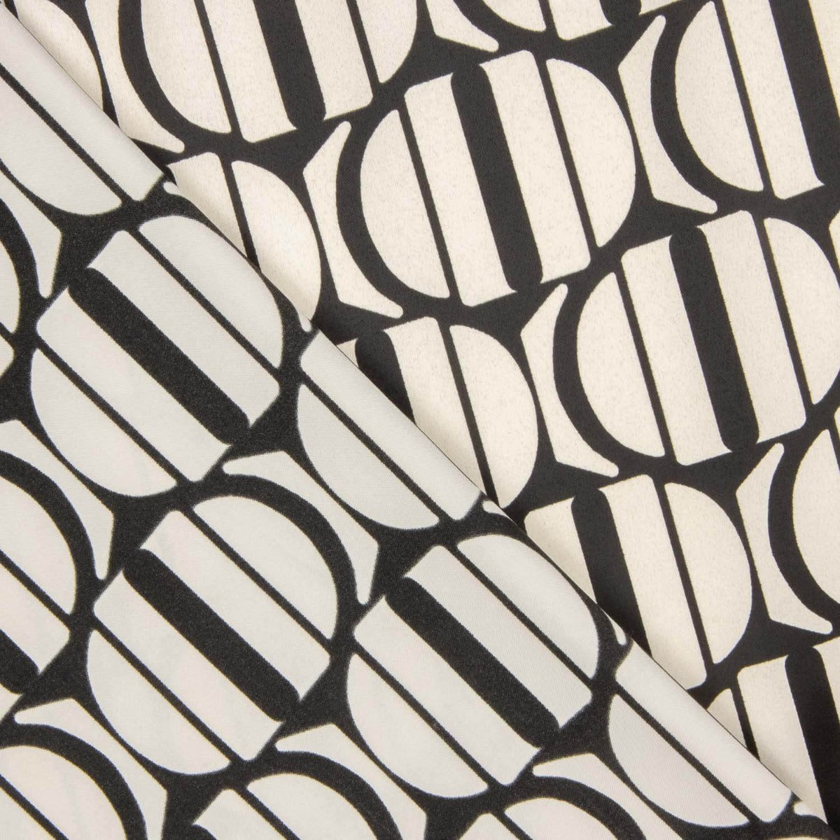 Satén Poliéster Retro Geométrico - Ribes y Casals