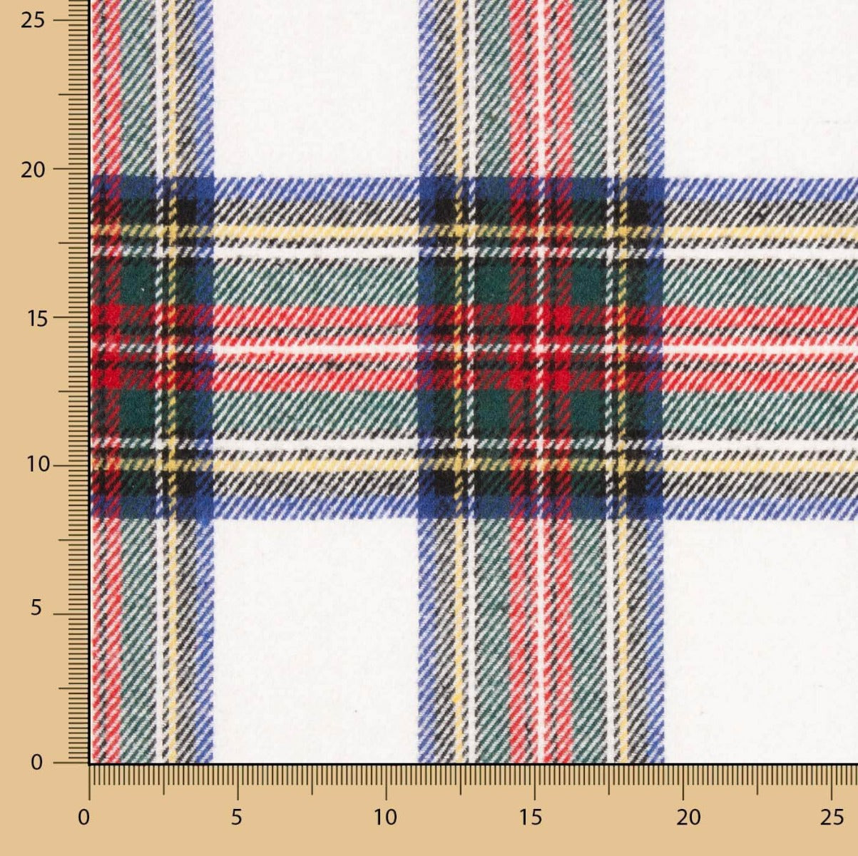 Mouflón Cuadros Blanco, Rojo y Verde - Ribes y Casals
