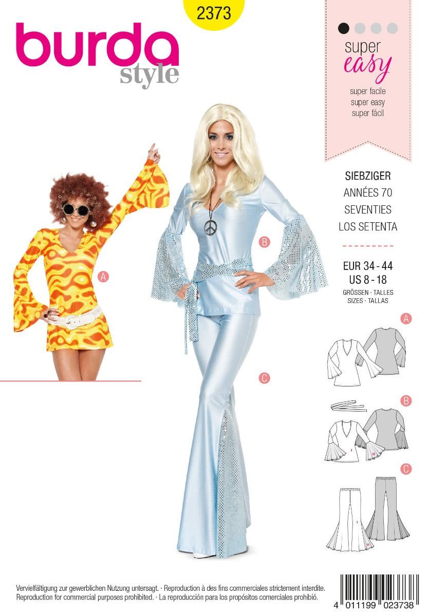 Patrón Burda 2373 Años Setenta - Ribes y Casals