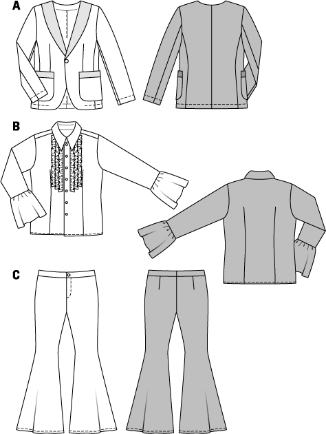 Patrón Burda 2374 Años Setenta - Ribes y Casals