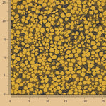 Crepe Viscosa Floral Retro Mostaza - Ribes y Casals