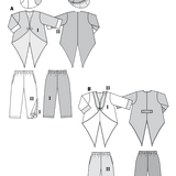 Patrón Burda 2414 Payaso y Pingüino Infantil - Ribes y Casals